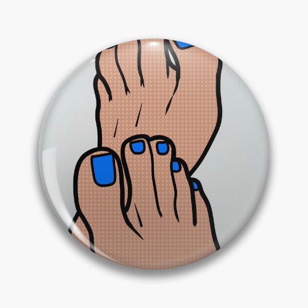 Artikelvorschau, Blaue Zehen entworfen und verkauft von SolefulStickers.