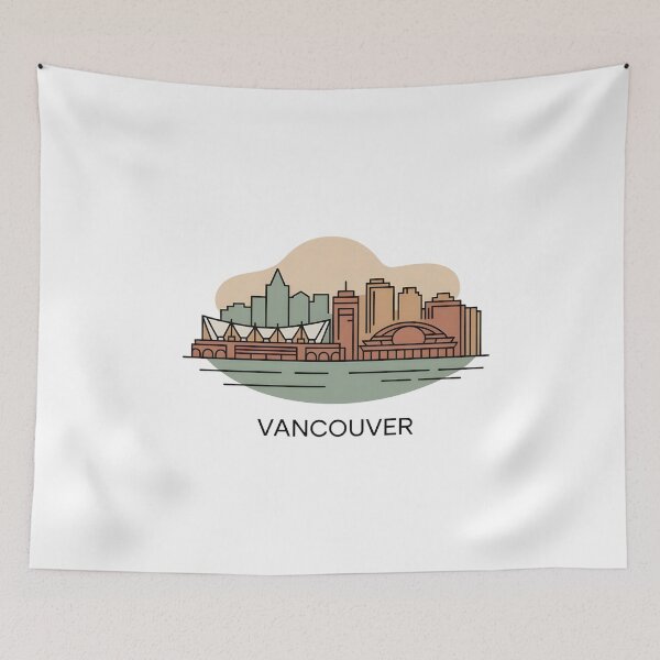 Item preview, Vancouver Skyline – Minimalist Earthy Travel Souvenir Design designed and sold by Paper Drip.