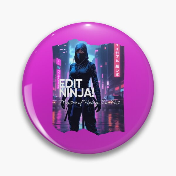 Item preview, Edit Ninja – Master of Fixing It in Post | Women’s Cyberpunk Editor Design designed and sold by jkleditor.