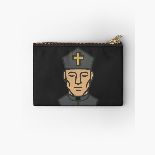 Item preview, Low-Poly Geometric Priest Head – Symmetrical Clergy Design designed and sold by Bratak.