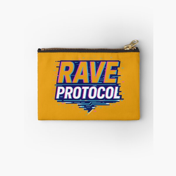 Item preview, Rave Protocol Futuristic Neon Glitch Cyberpunk designed and sold by ArtComixHaven.