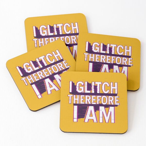 Item preview, I Glitch Therefore I Am Glitch designed and sold by ArtComixHaven.