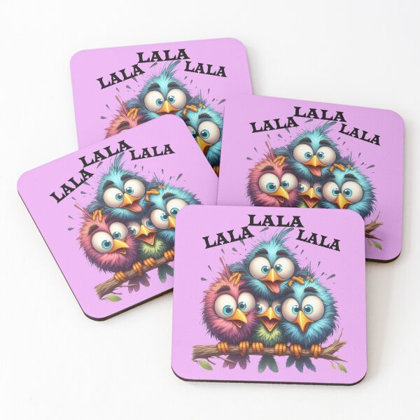 Item preview, Funny singing birds on a tree branch designed and sold by LoneAngel.