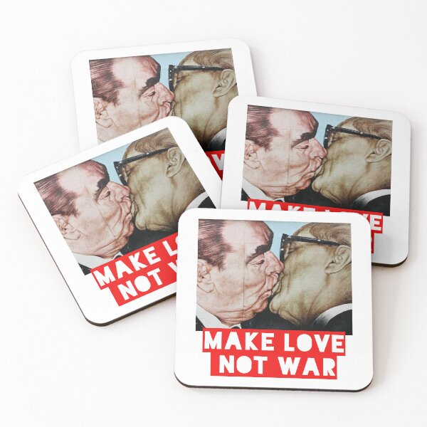 Item preview, MAKE LOVE NOT WAR KISS designed and sold by UtopicSlaps.