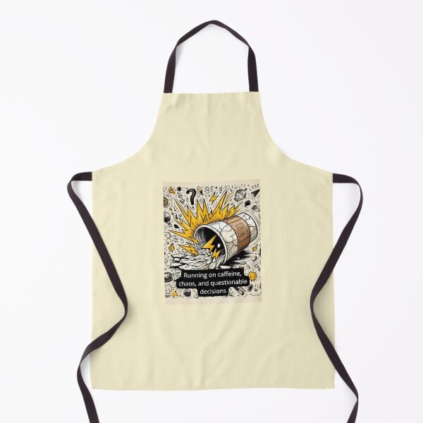 Item preview, Running on Caffeine Chaos and Questionable Decisions – Funny Coffee Quote designed and sold by PluralAF.