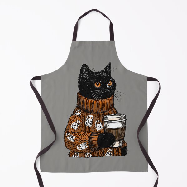 Item preview, October Morning Coffee Cat designed and sold by KilkennyCat Art.