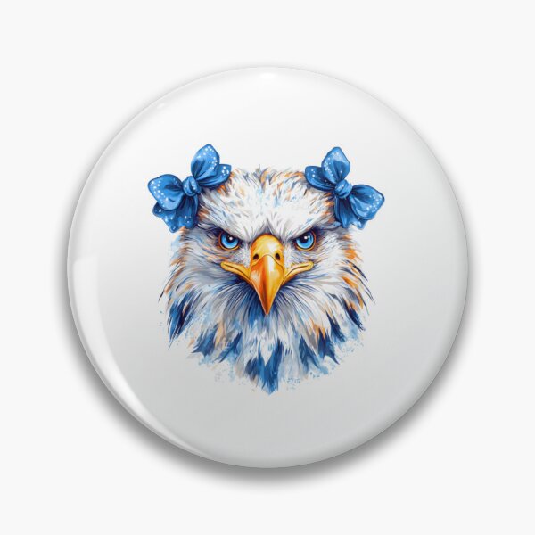 Item preview, Fierce & Cute Eagle with Bows T-Shirt - Unique Patriotic & Whimsical Animal Design designed and sold by Colorful-Garden.