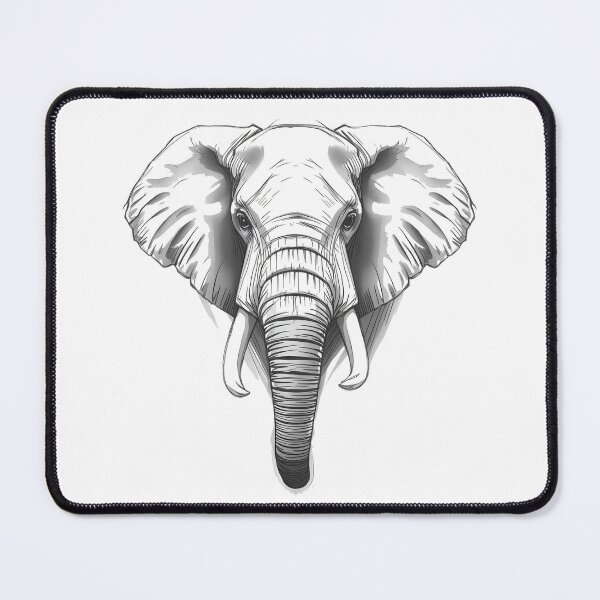 Item preview, Elephant Front View – Majesty of Nature designed and sold by RAKO13.