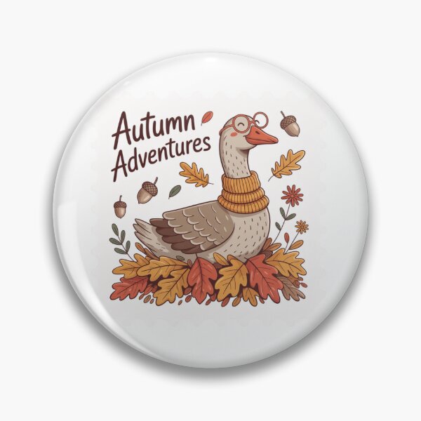 Item preview, Autumn adventures silly goose fall autumn vibes designed and sold by CanvasbyCaro.