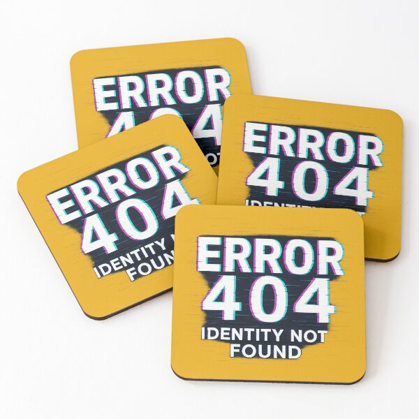 Item preview, Error 404 Identity Not Found Glitch designed and sold by ArtComixHaven.