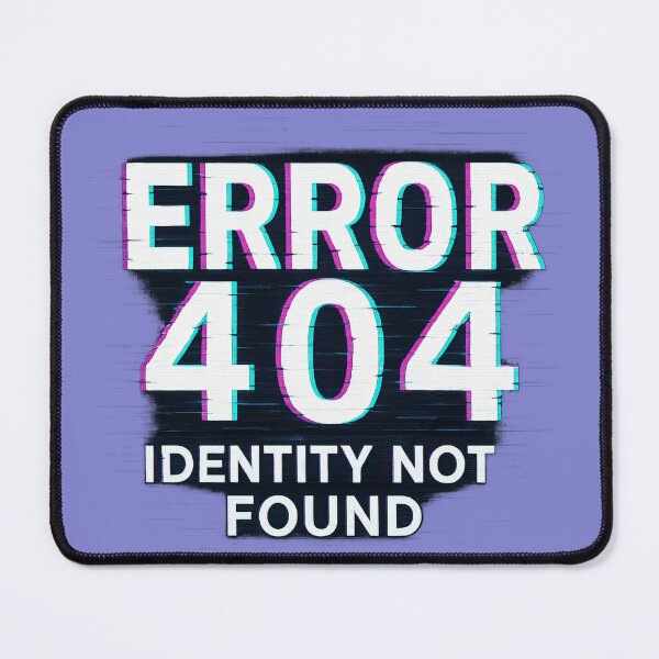 Item preview, Error 404 Identity Not Found Glitch designed and sold by ArtComixHaven.