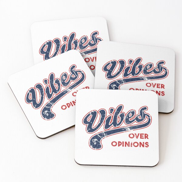 Item preview, Vibes Over Opinions Retro Typography designed and sold by Maud Tee Art.