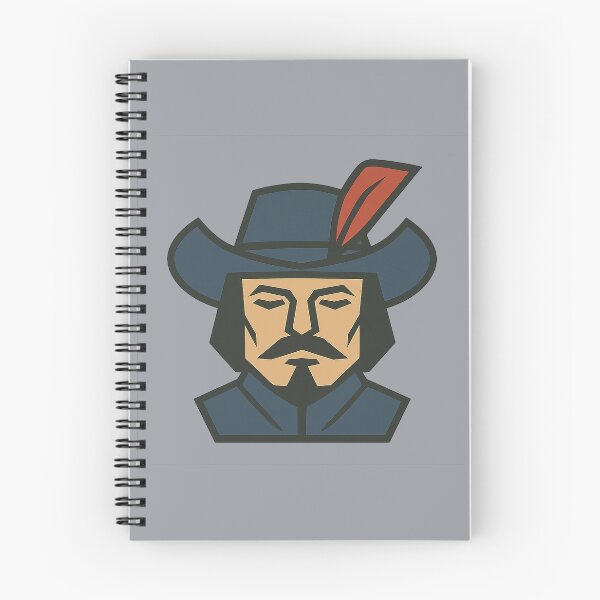 Item preview, Low-Poly Geometric Musketeer Head – Symmetrical Swashbuckler Design designed and sold by Bratak.