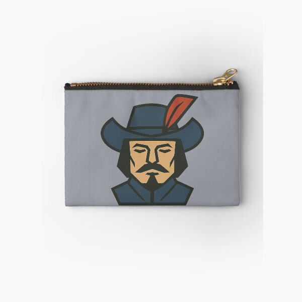 Item preview, Low-Poly Geometric Musketeer Head – Symmetrical Swashbuckler Design designed and sold by Bratak.