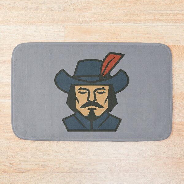 Item preview, Low-Poly Geometric Musketeer Head – Symmetrical Swashbuckler Design designed and sold by Bratak.