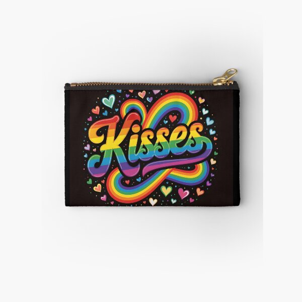 Item preview, 'Kisses' in Rainbow Flag Gay Pride Colors  designed and sold by Warriorgal.