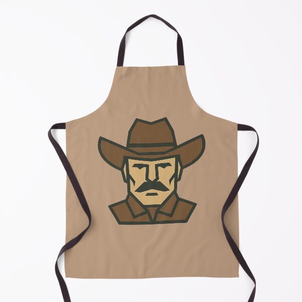 Item preview, Low-Poly Geometric Cowboy Head – Symmetrical Western Design designed and sold by Bratak.