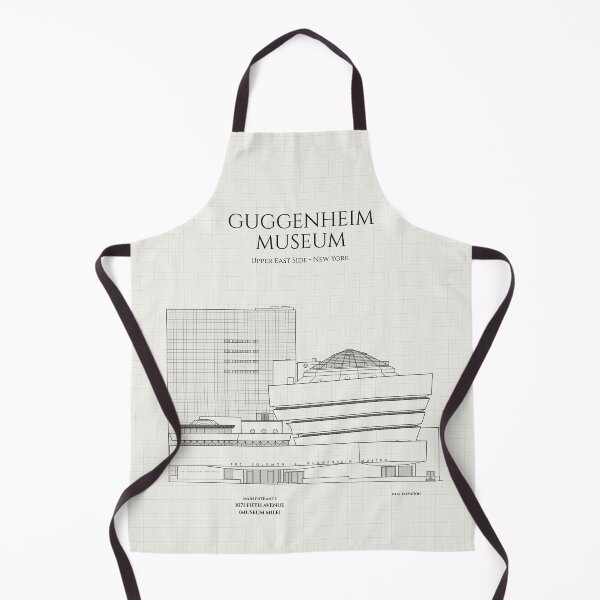 Item preview, Guggenheim Museum. Elevation and Site Plan. New York (Ivory Brown Grid) designed and sold by BGALAXY.