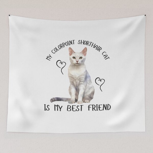 Item preview, My Colorpoint Shorthair Cat Is My Best Friend designed and sold by Viikis.