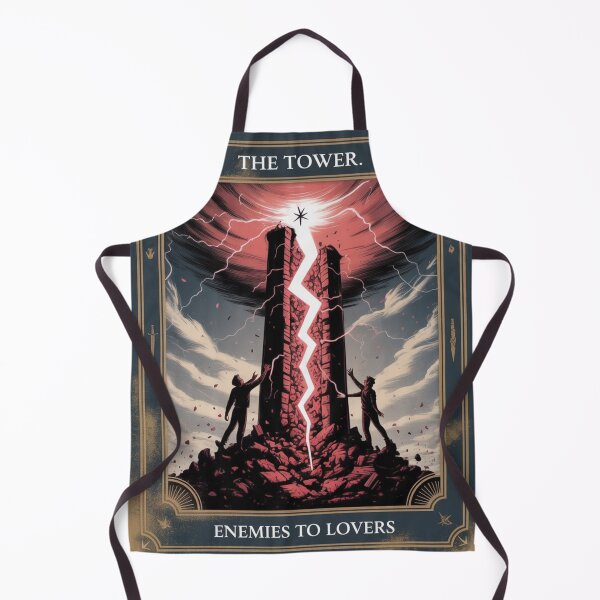 Item preview, The Tower – Enemies to Lovers Tarot Card | Romantasy BookTok Design designed and sold by Timeless Design.