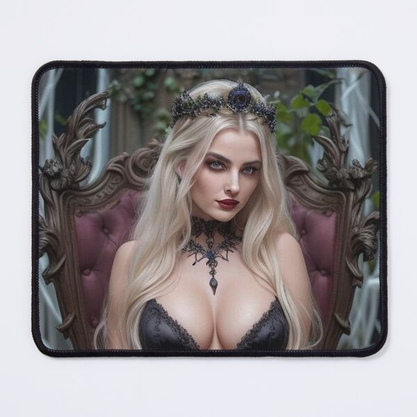 Item preview, Celestial Gothic Fairy – Dark Fantasy Queen with Black Rose Crown designed and sold by MissSaylor.