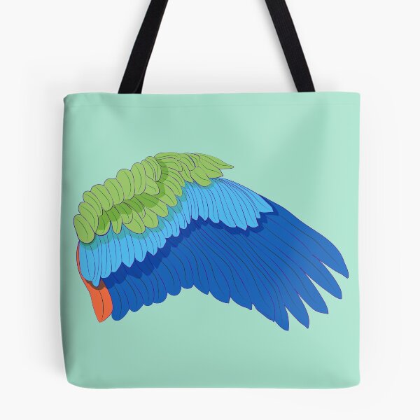 Item preview, Right Parrot Wing Colorful Feather Illustration designed and sold by Bambooartist.