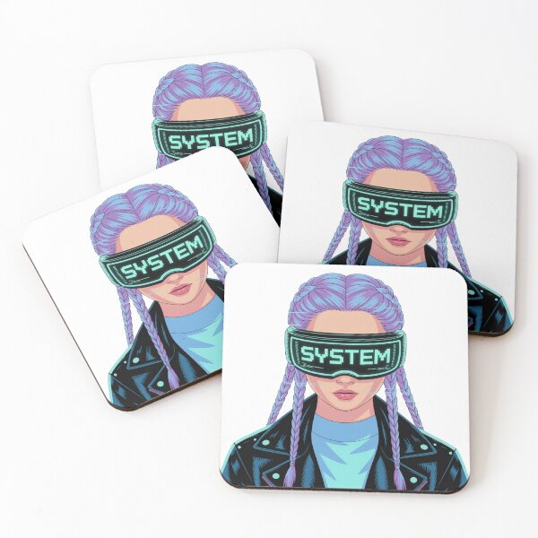 Item preview, System Cyberpunk Girl designed and sold by NicolasGlowArt.