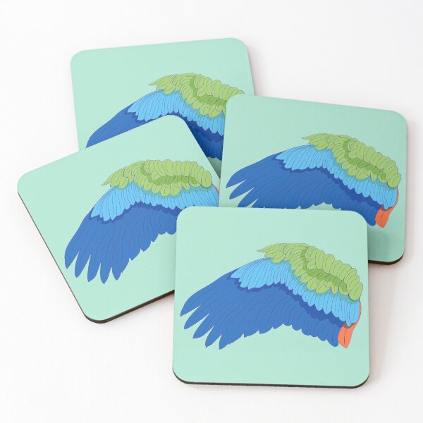 Item preview, Colorful Parrot Feather Left Wing Design designed and sold by Bambooartist.