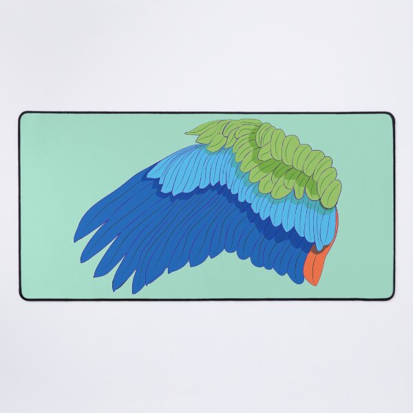 Item preview, Colorful Parrot Feather Left Wing Design designed and sold by Bambooartist.