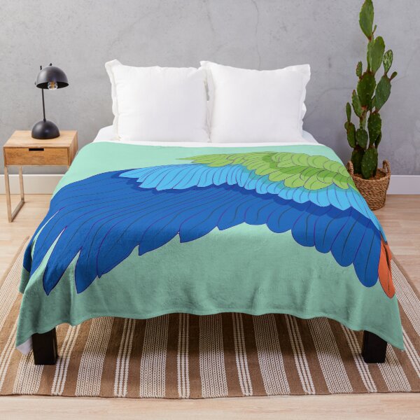 Item preview, Colorful Parrot Feather Left Wing Design designed and sold by Bambooartist.