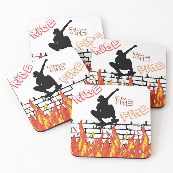 Item preview, Ride the Fire Skateboarding Design designed and sold by BlesstB.