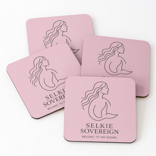 Item preview, Cornish selkie pink designed and sold by PiskieChicGifts.