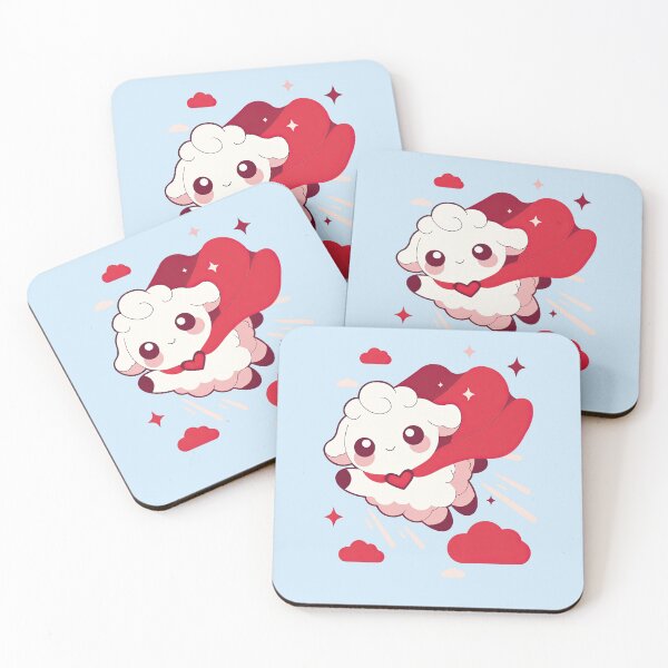 Item preview, Kawaii Superhero Sheep – cute cartoon design designed and sold by GabbyKI261.