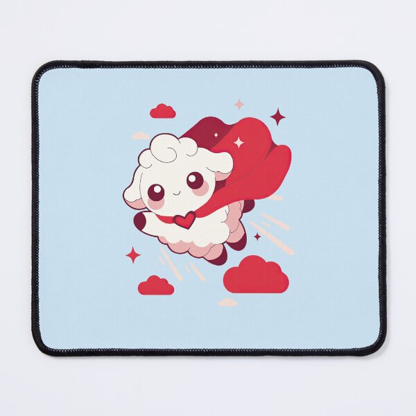 Item preview, Kawaii Superhero Sheep – cute cartoon design designed and sold by GabbyKI261.