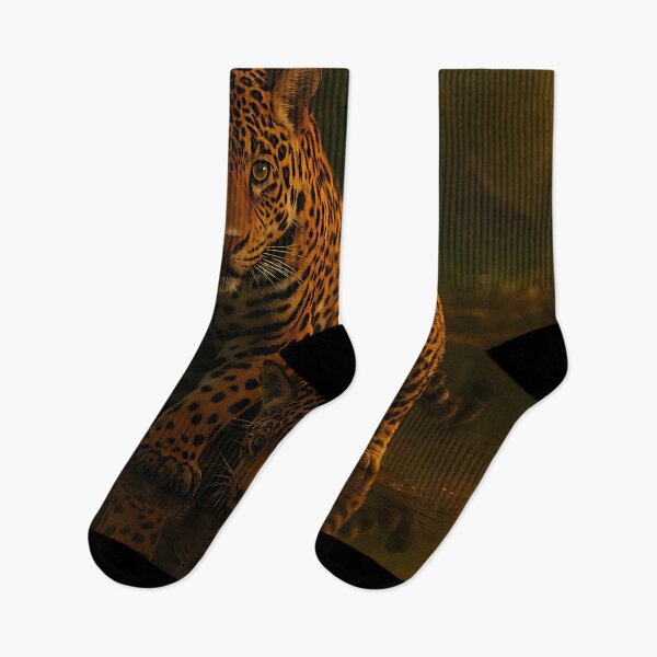 Item preview, Jaguar with cub at the waterhole designed and sold by BreakingWorse.