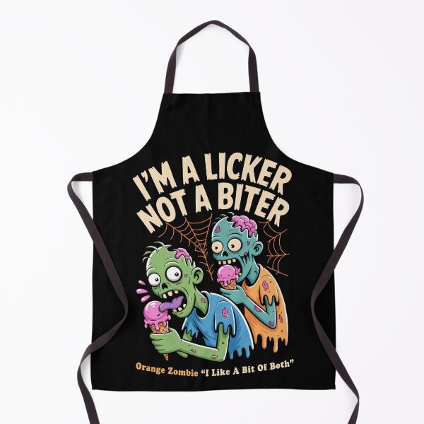 Item preview, 'I'm a Licker Not a Biter' Funny Zombie Illustration with Ice Cream designed and sold by 89BLACK.