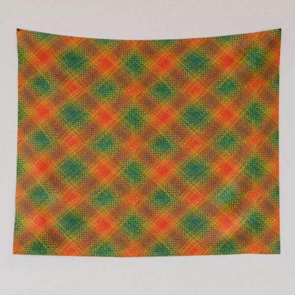 Item preview, Orange and green tartan designed and sold by FortuneArts.