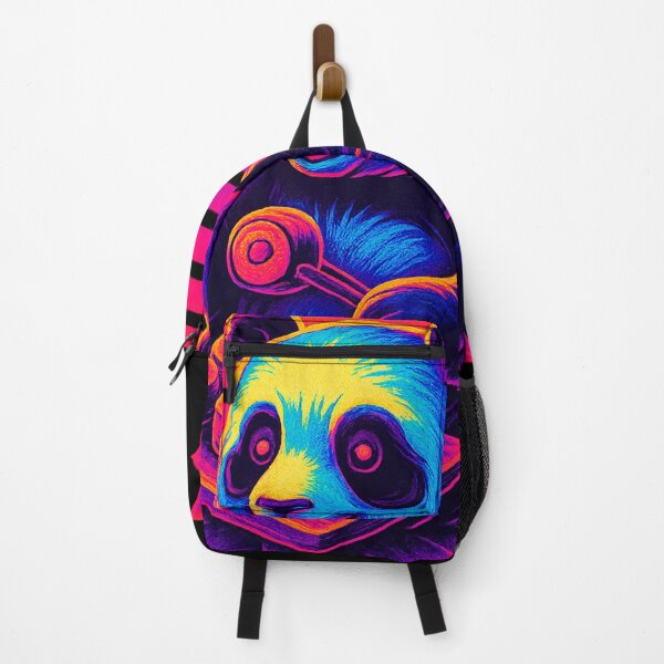 Item preview, Neon Sushi Panda – Retro Cyberpunk Style designed and sold by Qopta.
