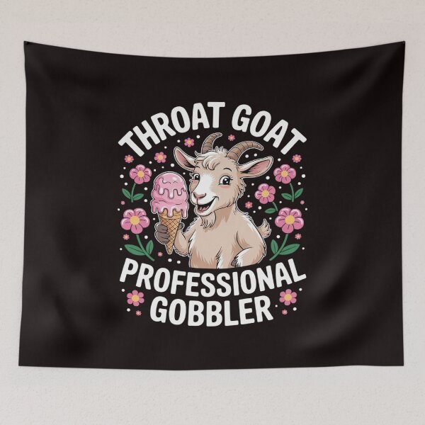 Item preview, Throat Goat Embarrassing Inappropriate Gag Meme Humor designed and sold by sheenmi.