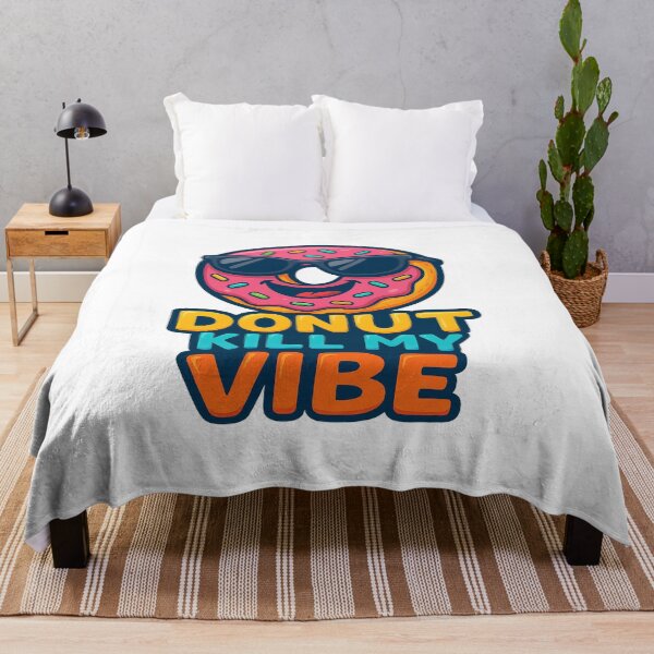 Artikelvorschau, Donut Kill My Vibe – Lustiger Donut mit Schatten entworfen und verkauft von WittyWearDesigns.