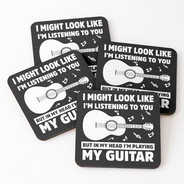 Item preview, I Might Look Like I’m Listening to You Guitar designed and sold by treasure-crafts.