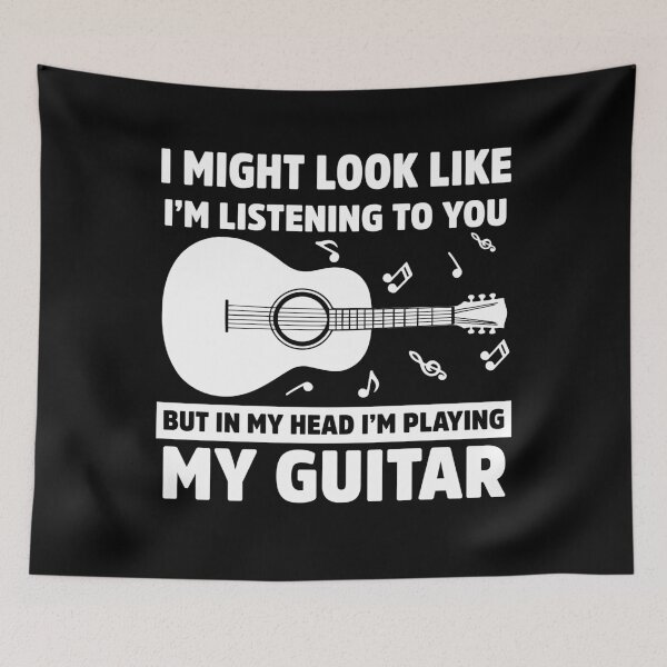 Item preview, I Might Look Like I’m Listening to You Guitar designed and sold by treasure-crafts.