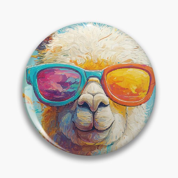 Item preview, Cool Alpaca with Sunglasses – Tropical Summer Beach Art designed and sold by Moss and Moon Studio.
