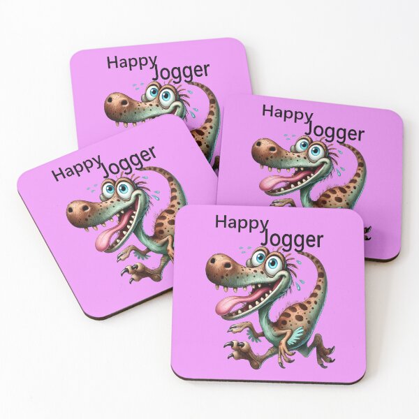Item preview, Happy dinosaur doing its daily workout designed and sold by LoneAngel.