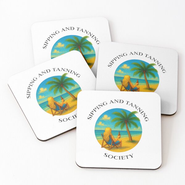Item preview, Sipping and Tanning Society B designed and sold by Easy Livin.