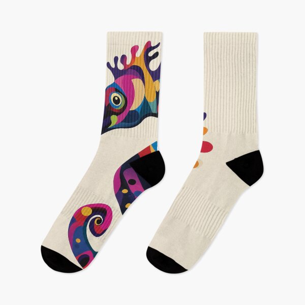 Item preview, A vibrant digital design of a seahorse with colorful patterns. designed and sold by HEMRO.