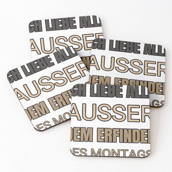 Item preview, Ich Liebe Alle Ausserdem Erfinder Des Montags.  designed and sold by TheIconSmith.
