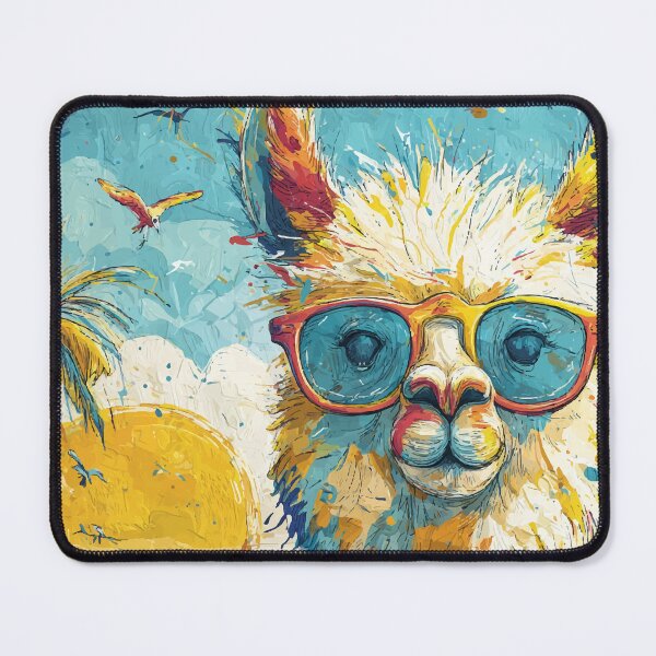 Item preview, Cool Alpaca with Sunglasses – Tropical Summer Beach Art designed and sold by Moss and Moon Studio.
