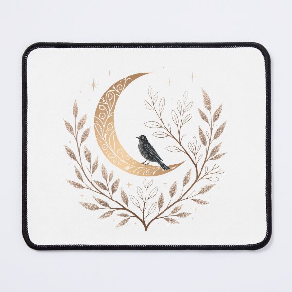 Item preview, Mystical Moon with Bird – Unisex Design designed and sold by Quenarostudio.