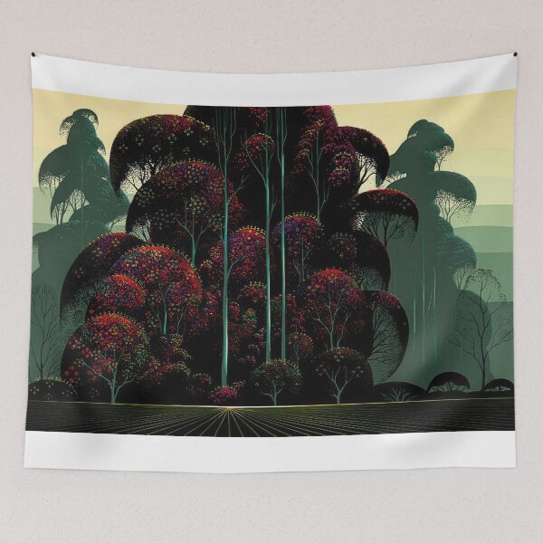 Item preview, Eyvind Earle designed and sold by KaijuNoKaiju.